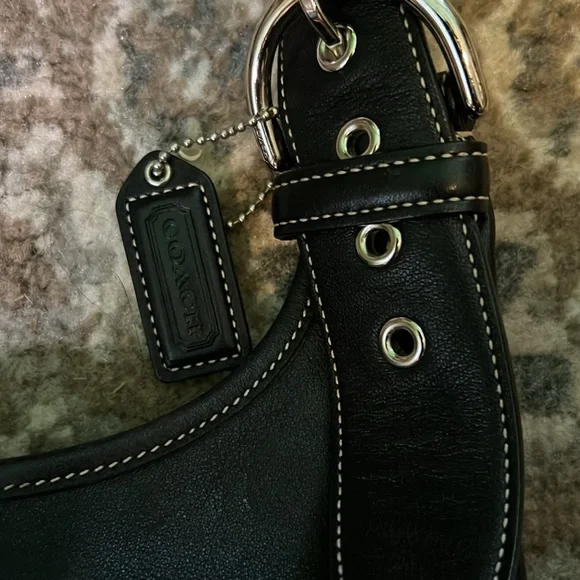 Vintage Coach Soho Legacy Slim Hippie 9549 black Leather - Picture 5 of 8